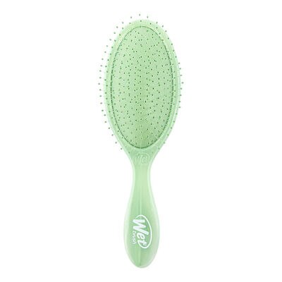 NATURAL GREEN MARBLE HAIRBRUSH